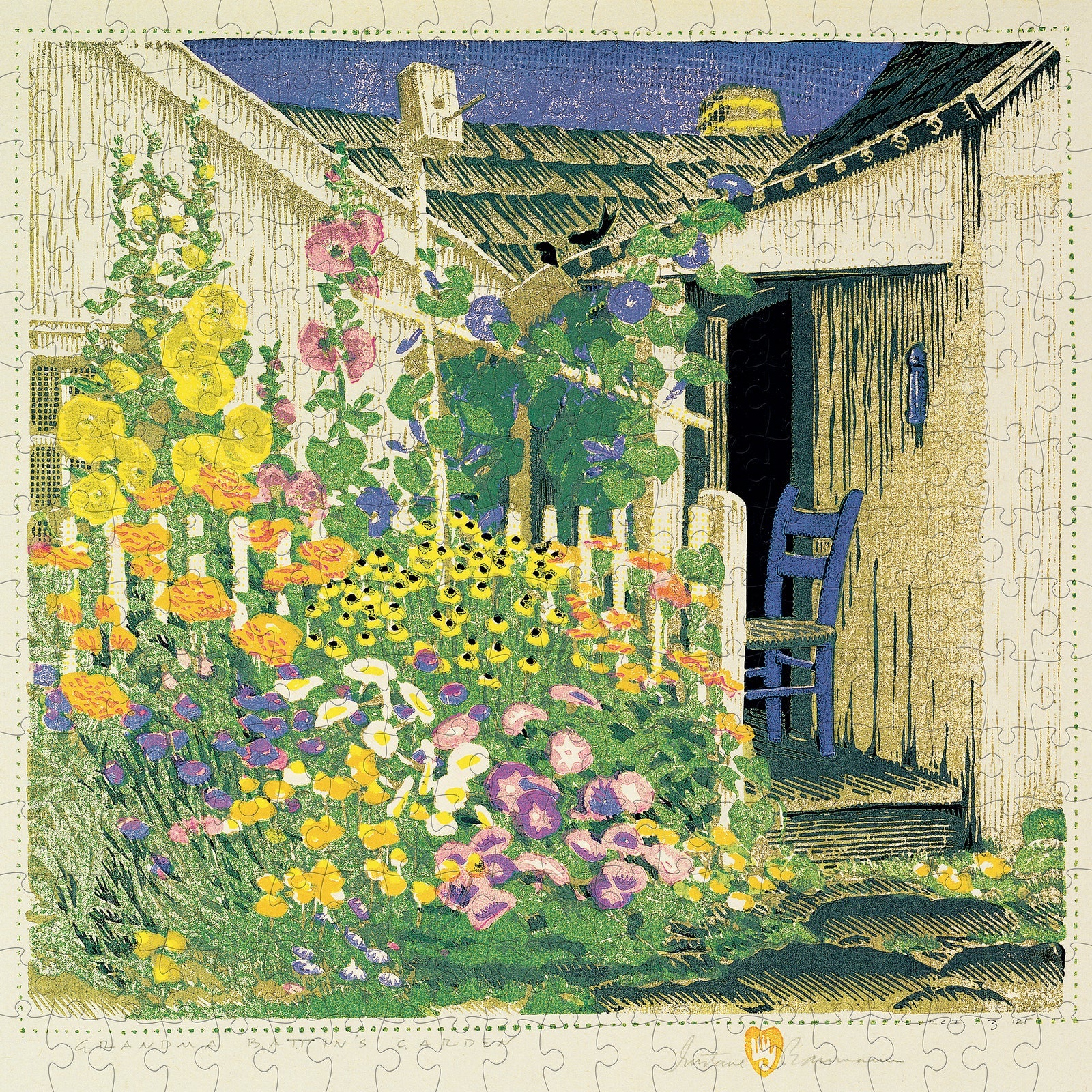 Gustave Baumann: Grandma  Battin's Garden 300-Piece