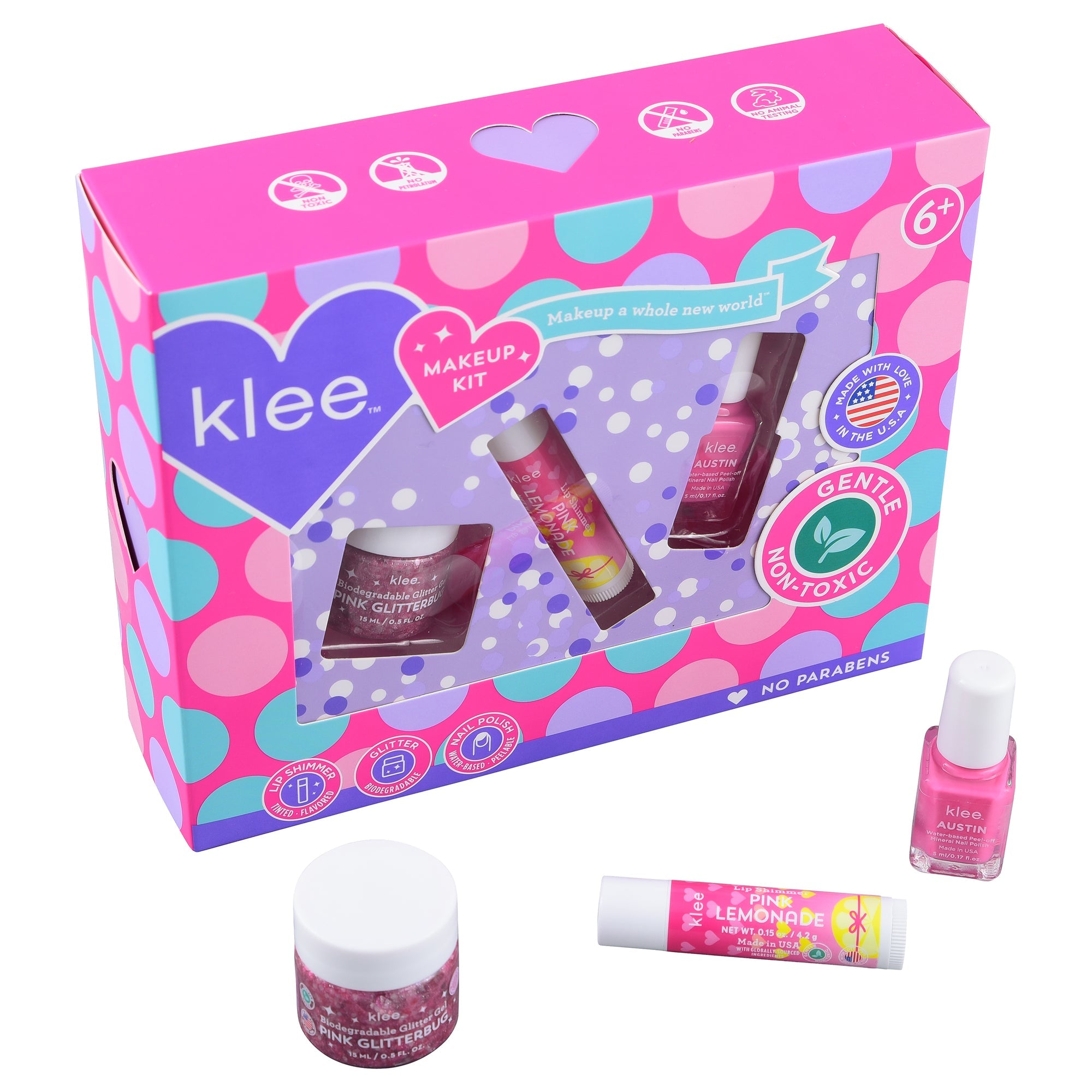 Klee 3-PC Makeup Kit - Pink Sugar Swirls