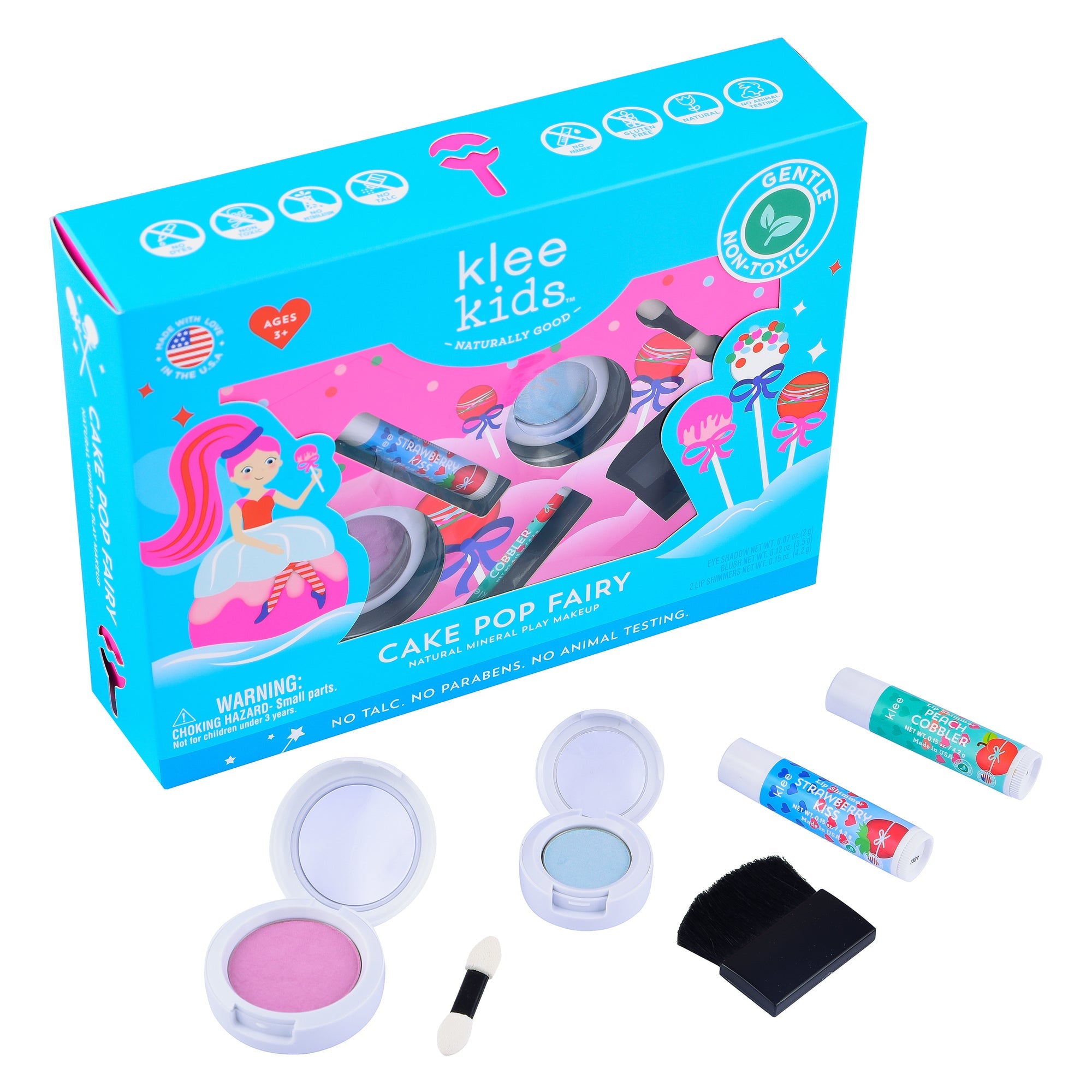 Klee Kids Natural Mineral Play Makeup Kit - Cake Pop Fairy