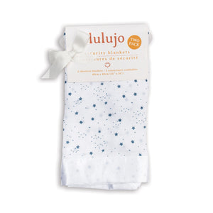 Stars Bamboo Security Blankets 2pk