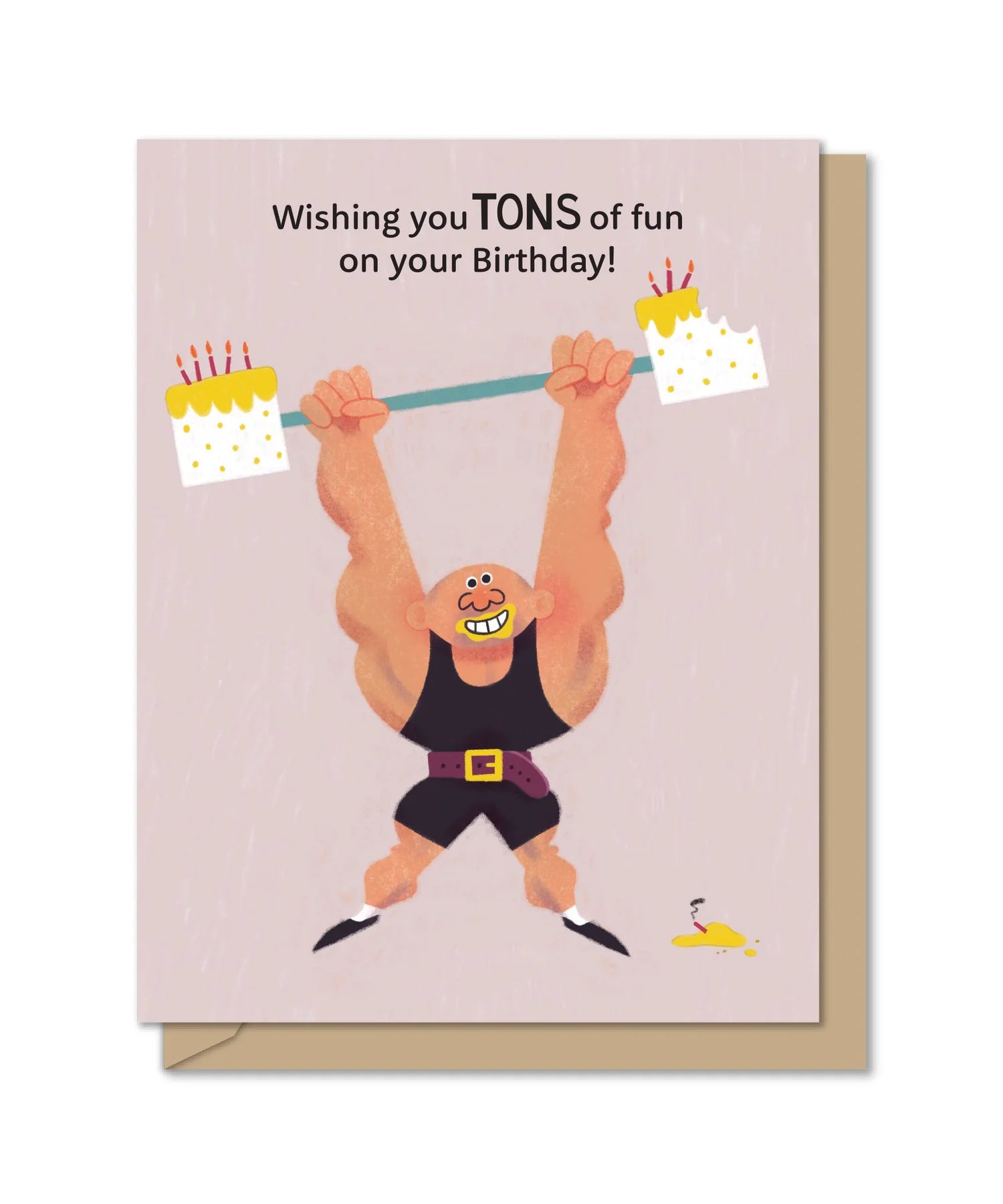 Strongman Birthday Card