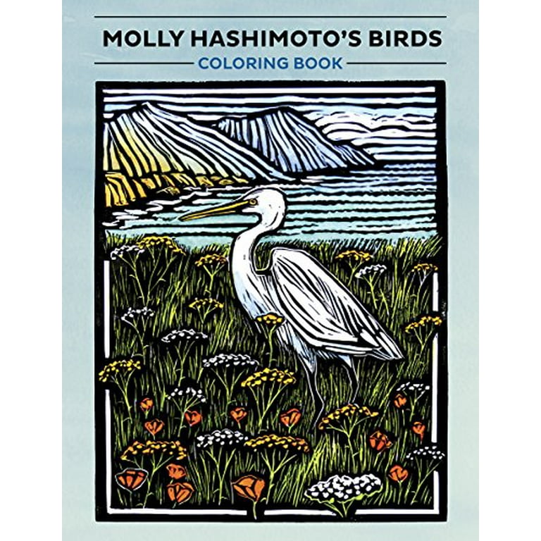 Molly Hashimoto: Birds Coloring Book