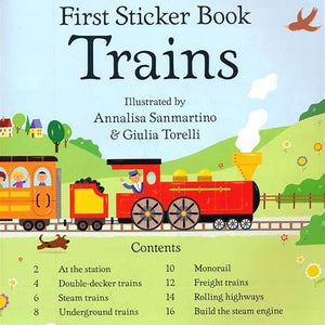 First Sticker Book Trains