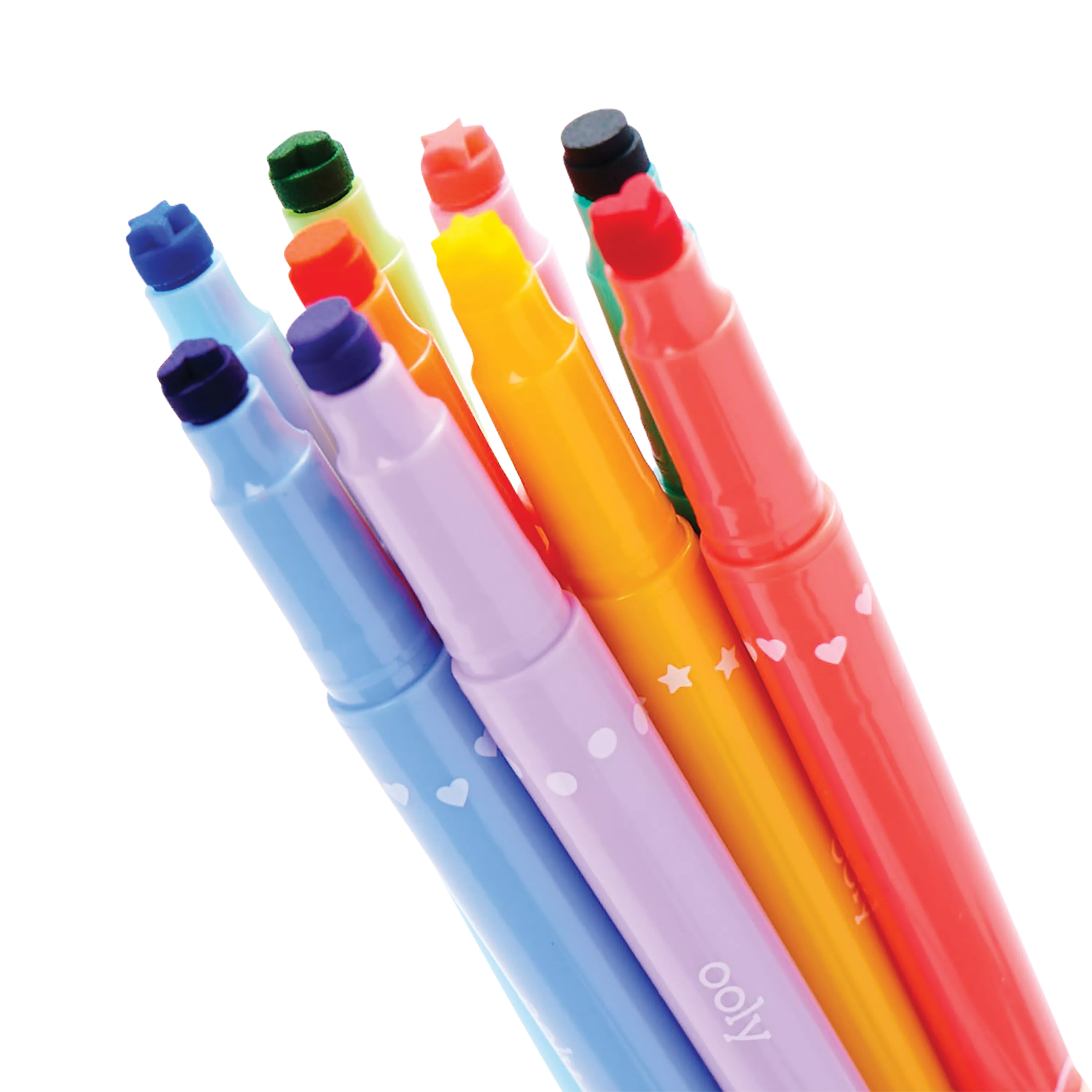Confetti Stamp double ended markers - 9Ct