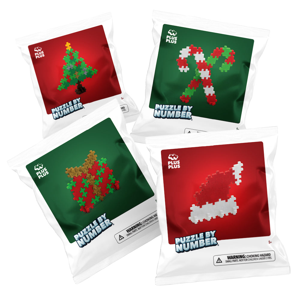 Puzzle by Number: Santa Hat