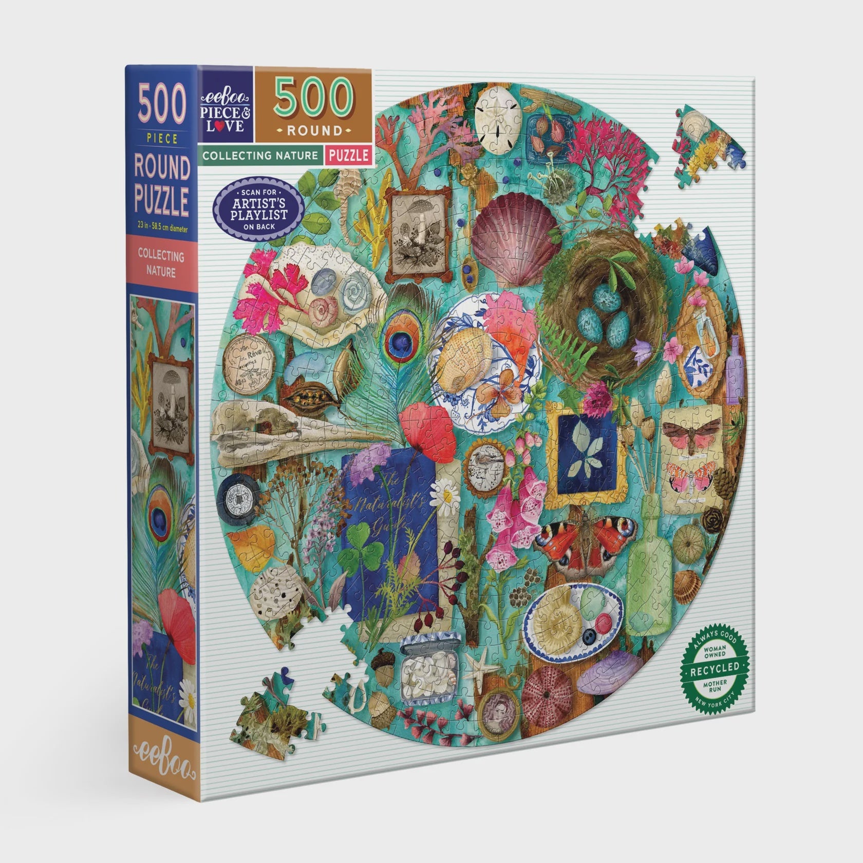 Collecting Nature Round Puzzle -500pc