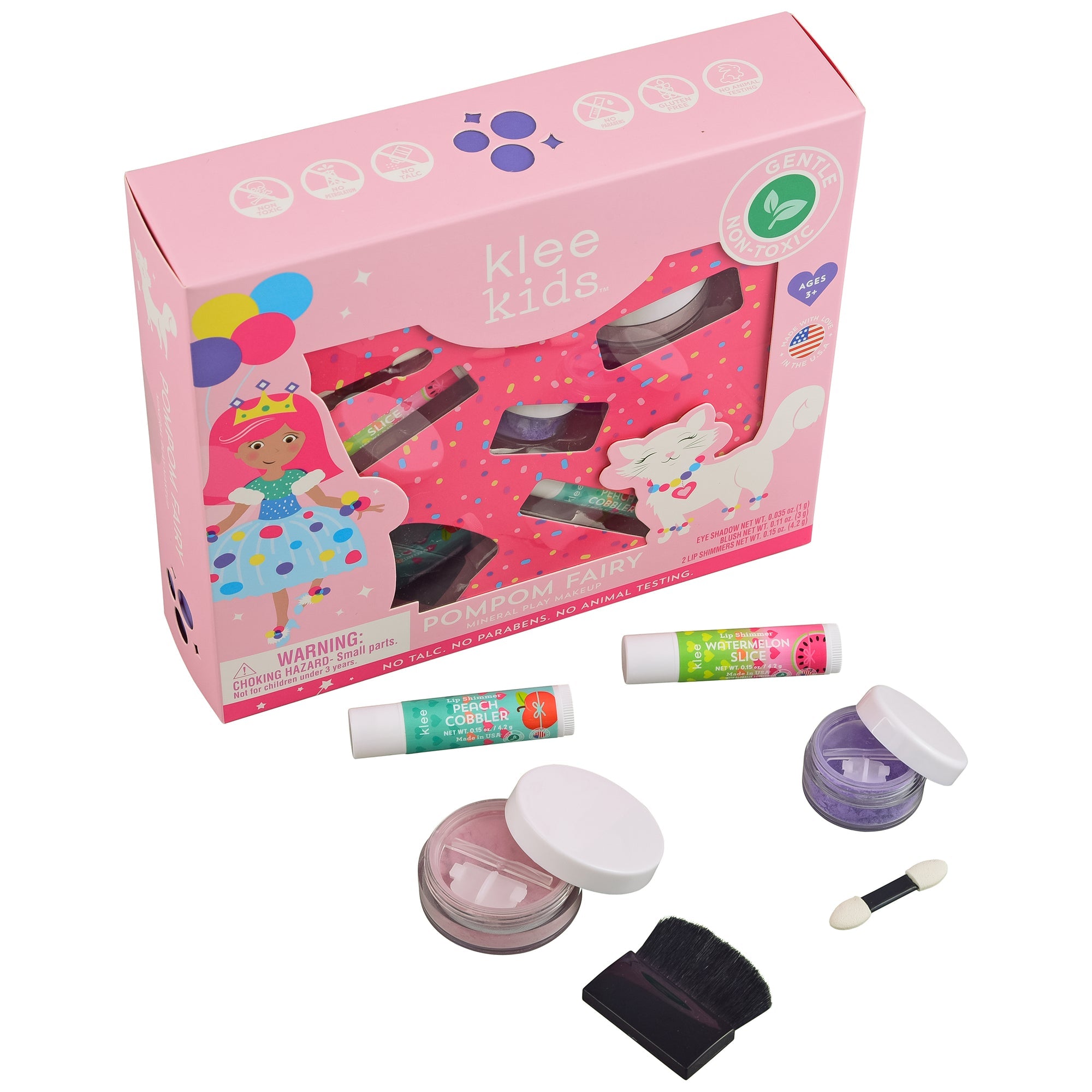 Klee Kids Natural Mineral Play Makeup Set - Pom Pom Fairy