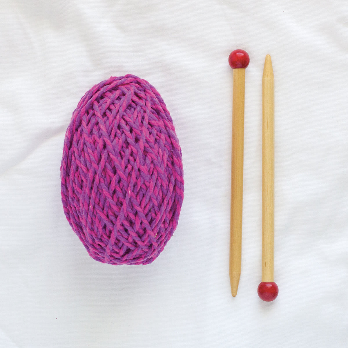 Discover Knitting Scarf Kit - Pink/Violet