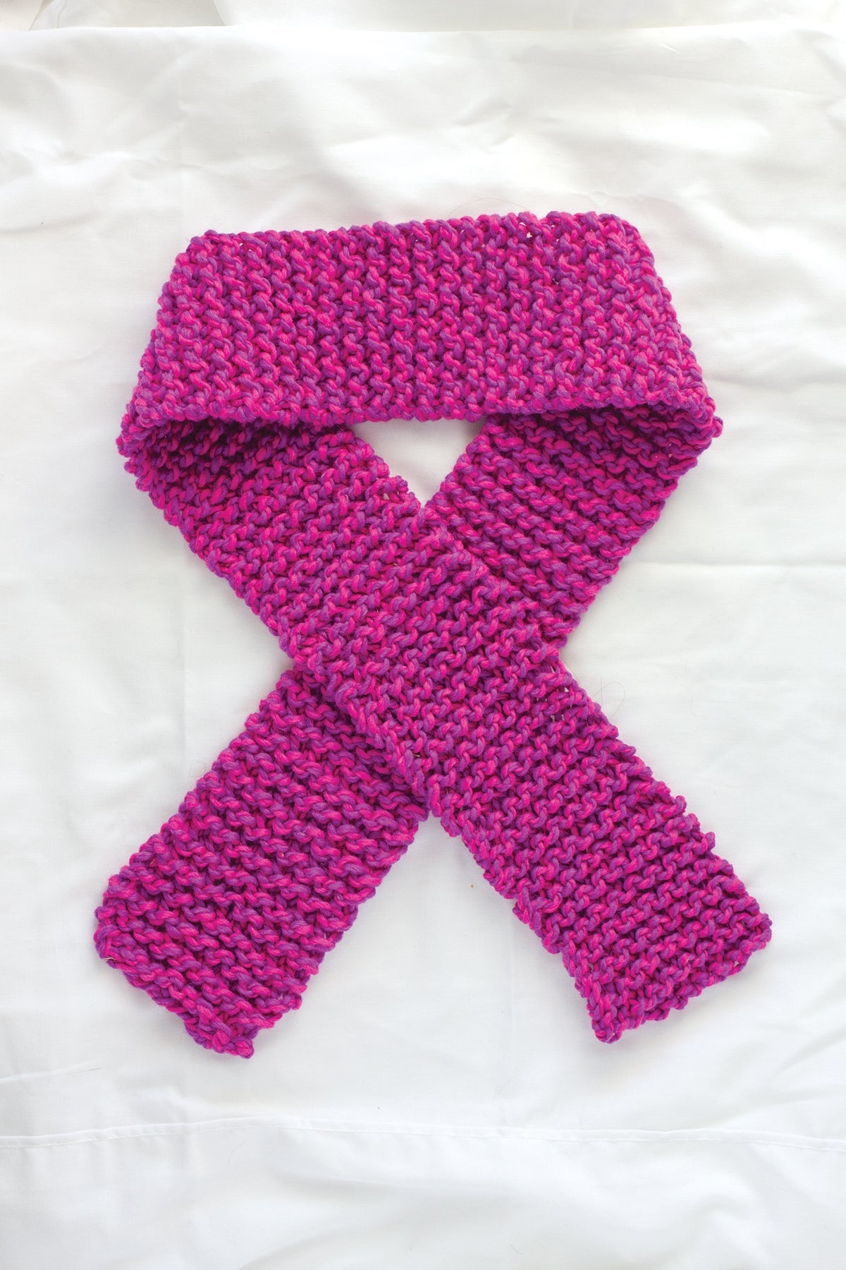 Discover Knitting Scarf Kit - Pink/Violet