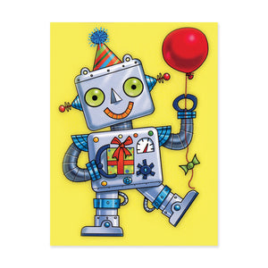 Robot w/Balloon Enclosure Card