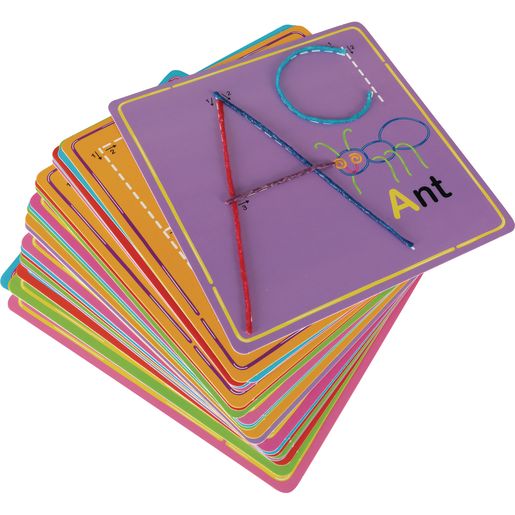 Alphabet Cards Wikki Stix Set
