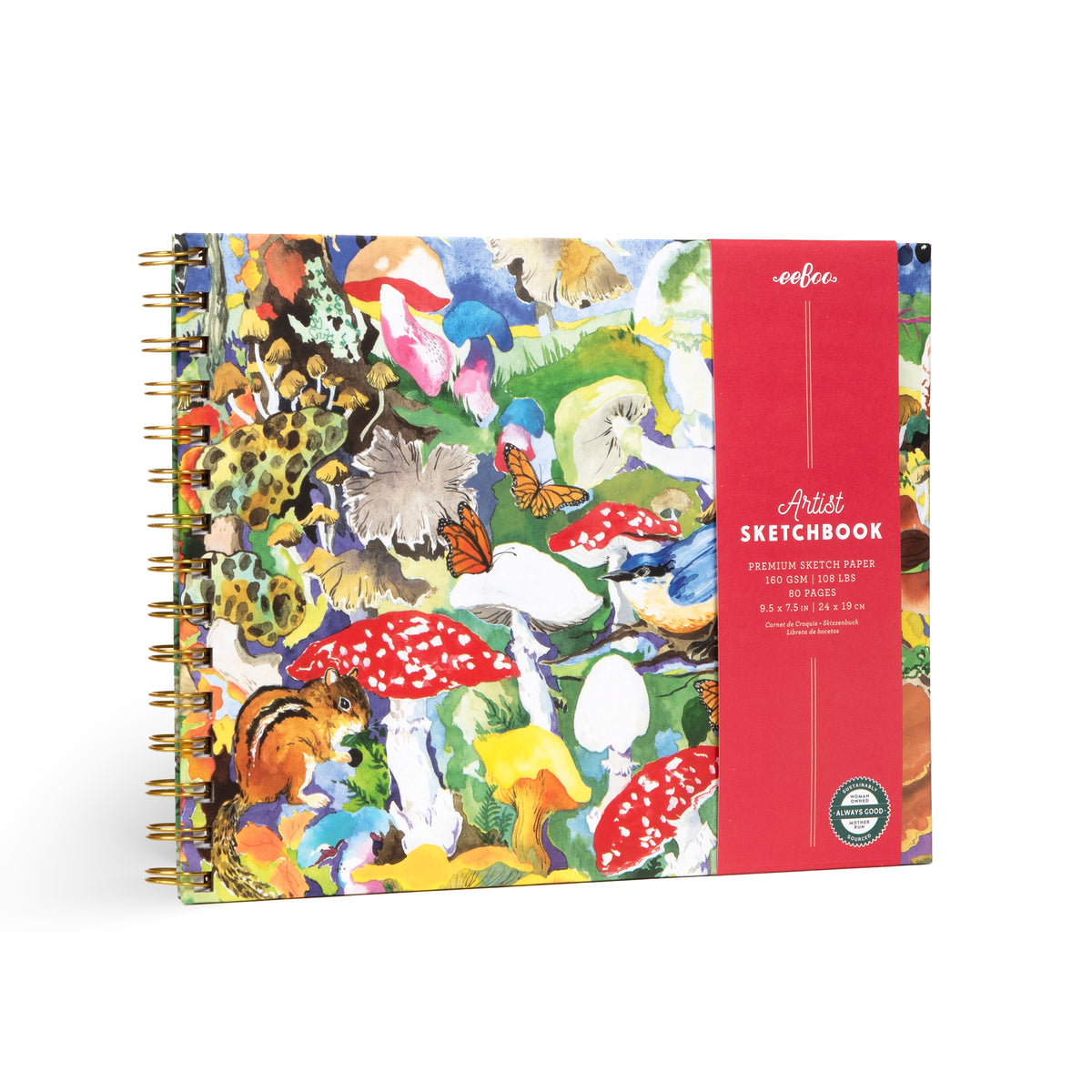 Mushroom Hardcover Artist's Sketchbook