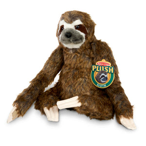 Lifelike Plush Sloth