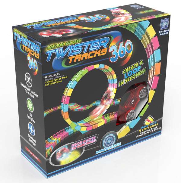 Neon Glow Twister Tracks Race Series 360