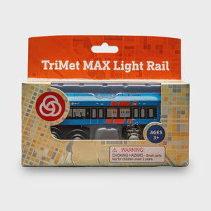Portland Trimet Max Lightrail Wooden Train