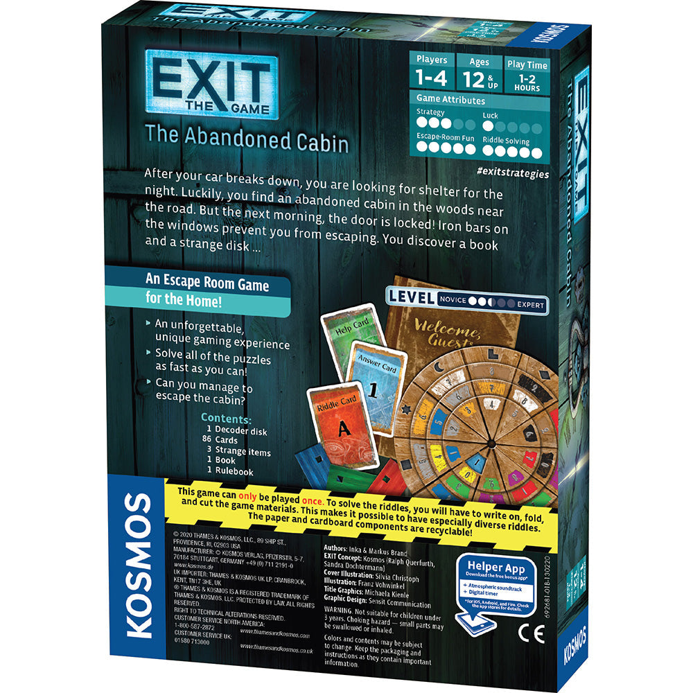 Exit the Game:  The Abandoned Cabin