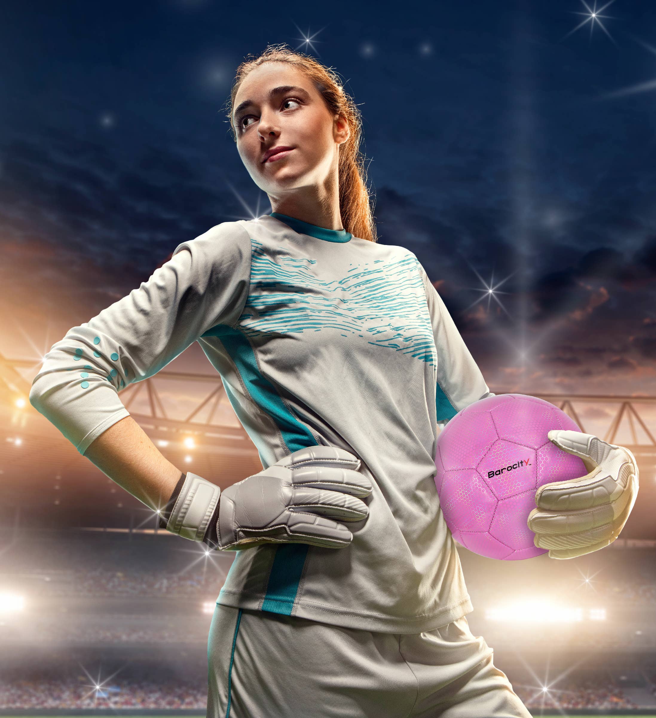 Soccer Ball - Pink Modern Pattern - Size 4
