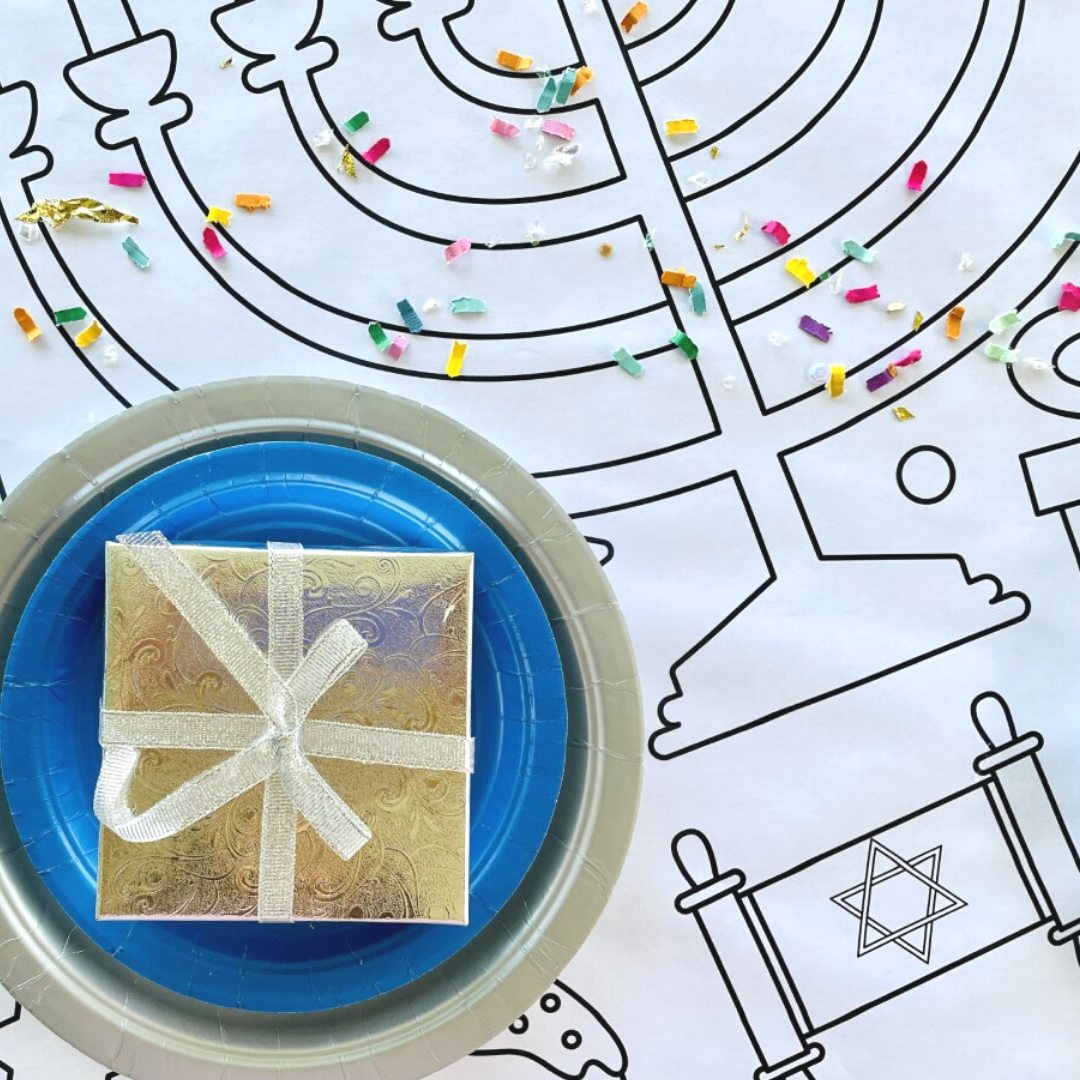 Hanukkah Coloring Tablecloth | Kids Activity