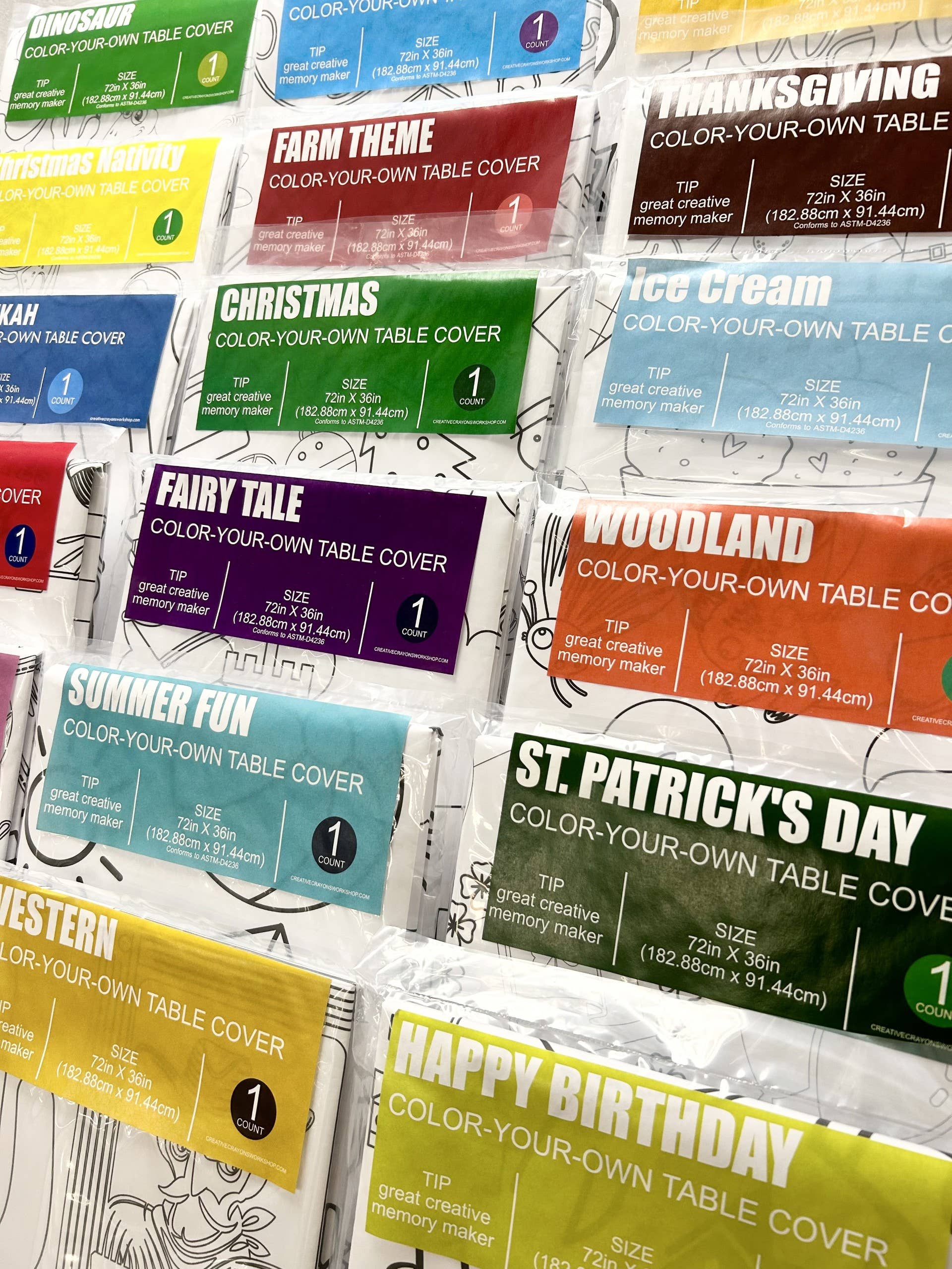 Hanukkah Coloring Tablecloth | Kids Activity