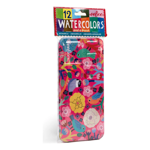 Watercolors - Birds in Fuchsia