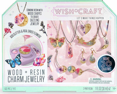 Wood & Resin Charm Jewlery