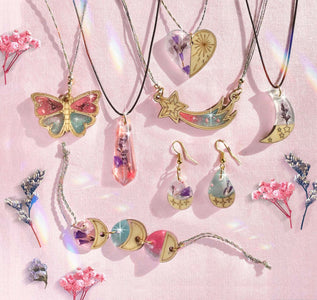 Wood & Resin Charm Jewlery