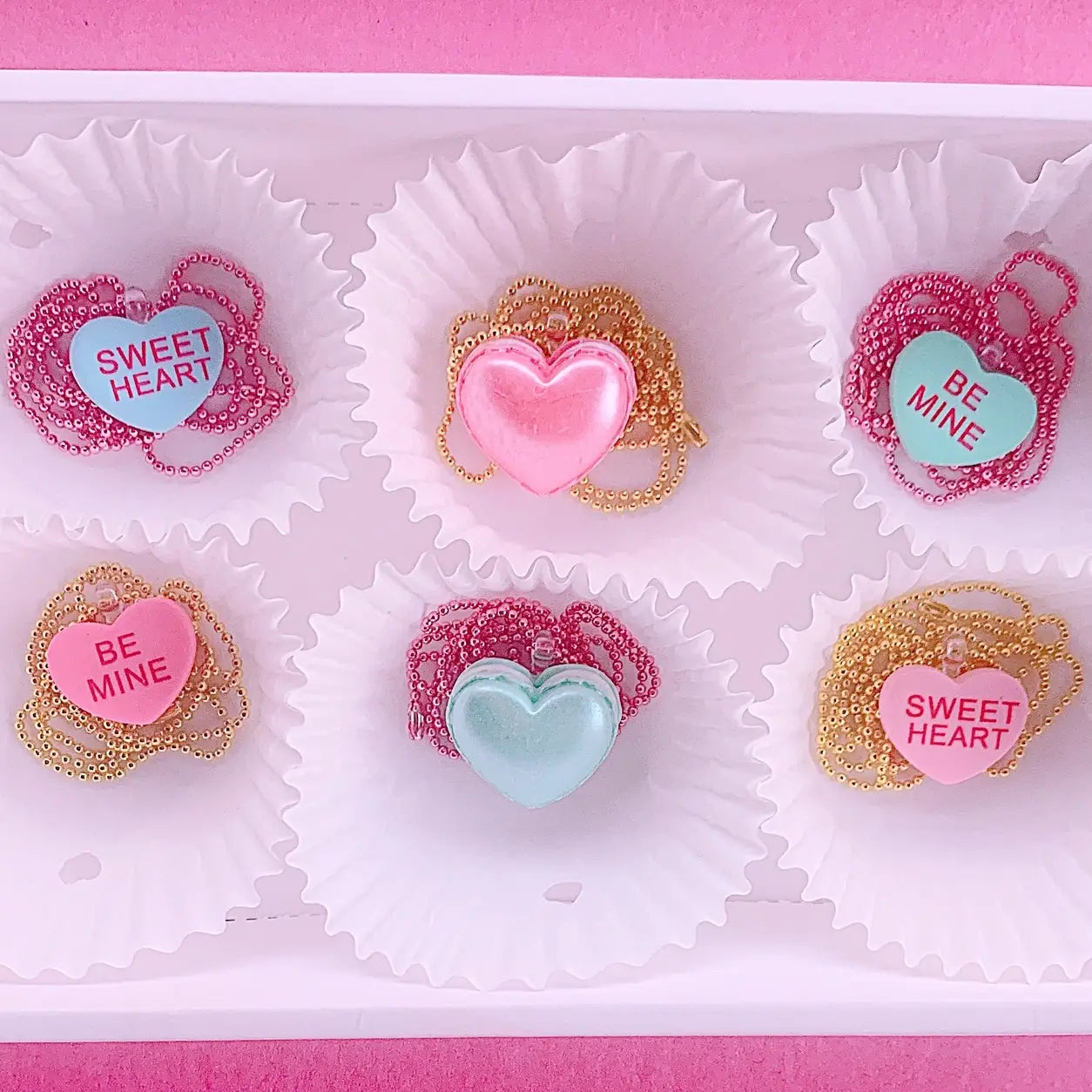 Candy Conversation Heart Necklaces