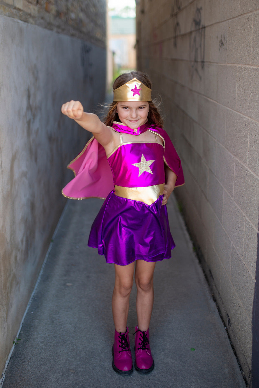 Superhero Star Cape & Headpiece