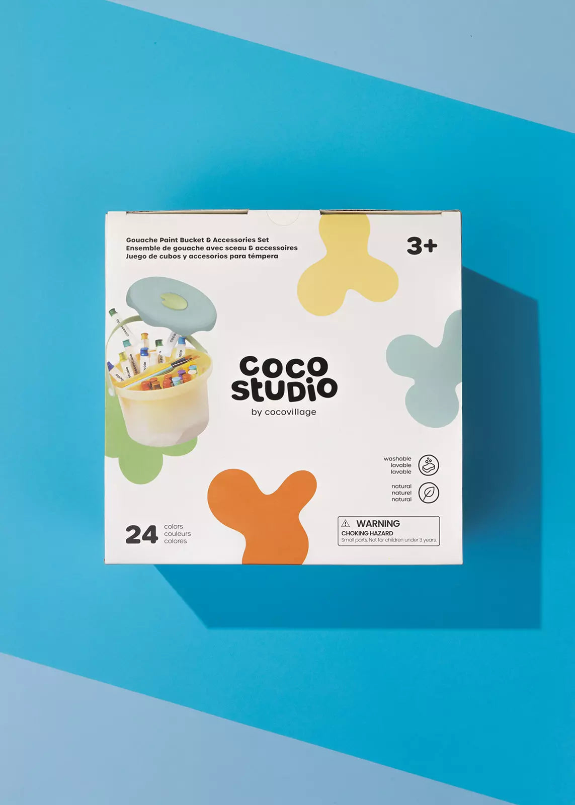 Gouache Paint Bucket & Accessories - 24 Colors