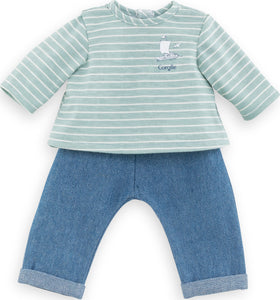 14" Pants & Striped T- Shirt