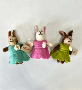 Toys - Girl Bunny Dolls - Set of 6