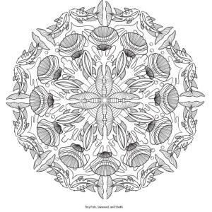 Stunning Sea Life Mandalas Coloring Book