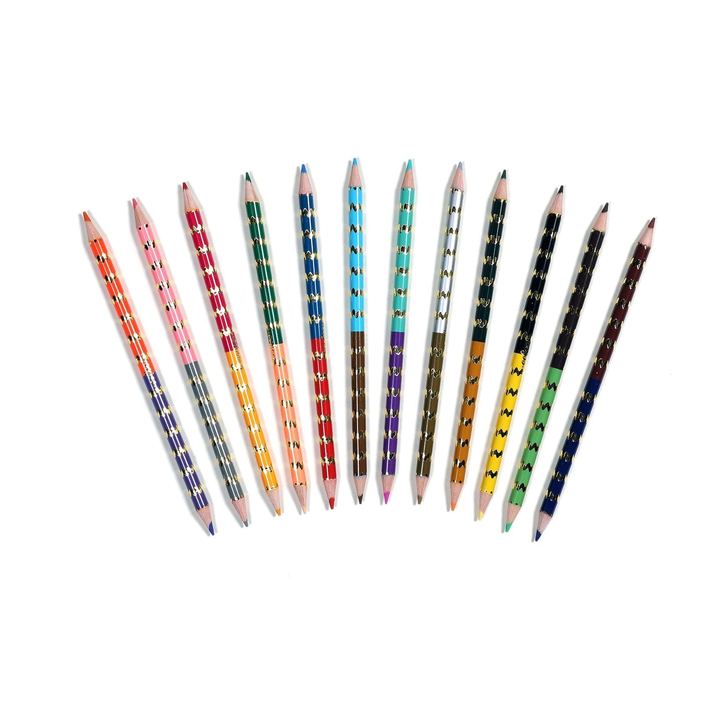 Fawn & Sun Double-Sided Pencils - 12