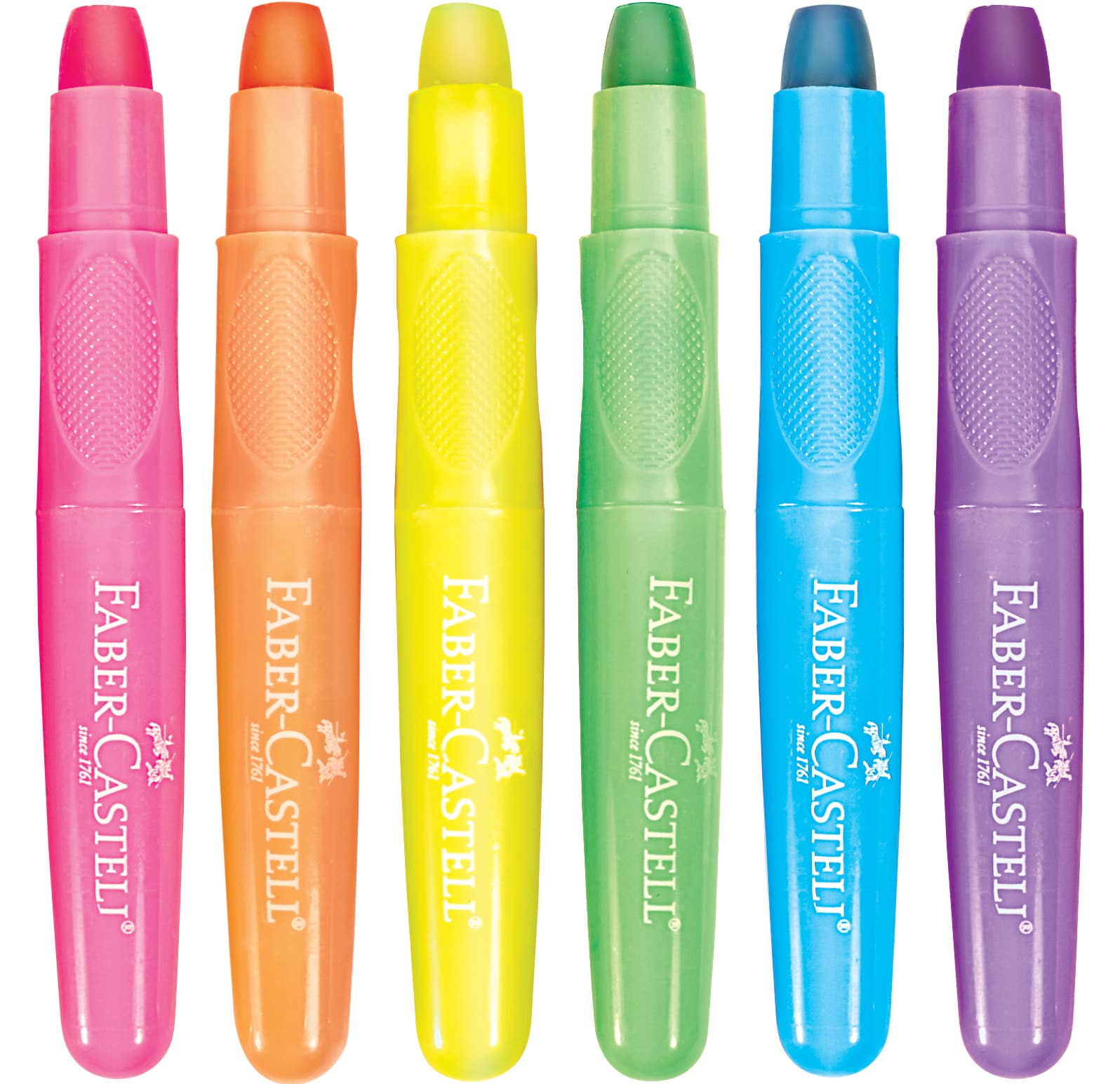 6 Neon Gel Crayons in Storage Case