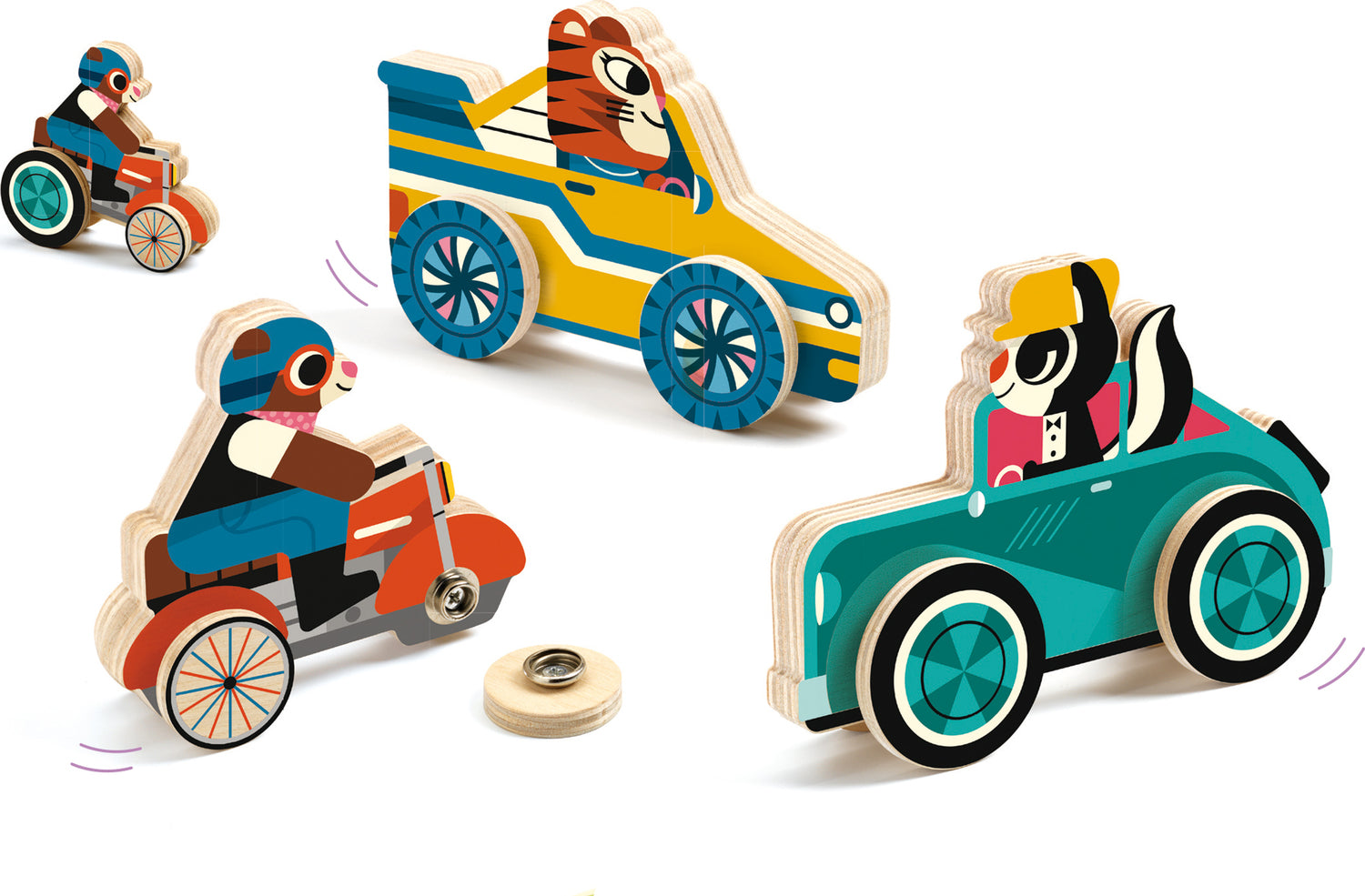 Clipacar Snapping Wheels Skills Board