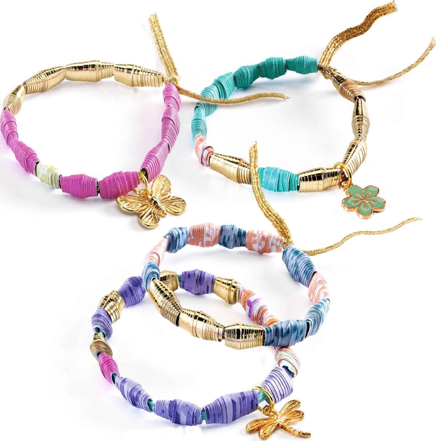 DIY Stylish Golden Bracelets