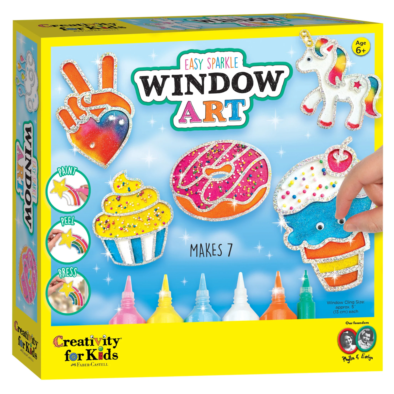 Rainbow Sprinkle Easy Sparkle Window Art