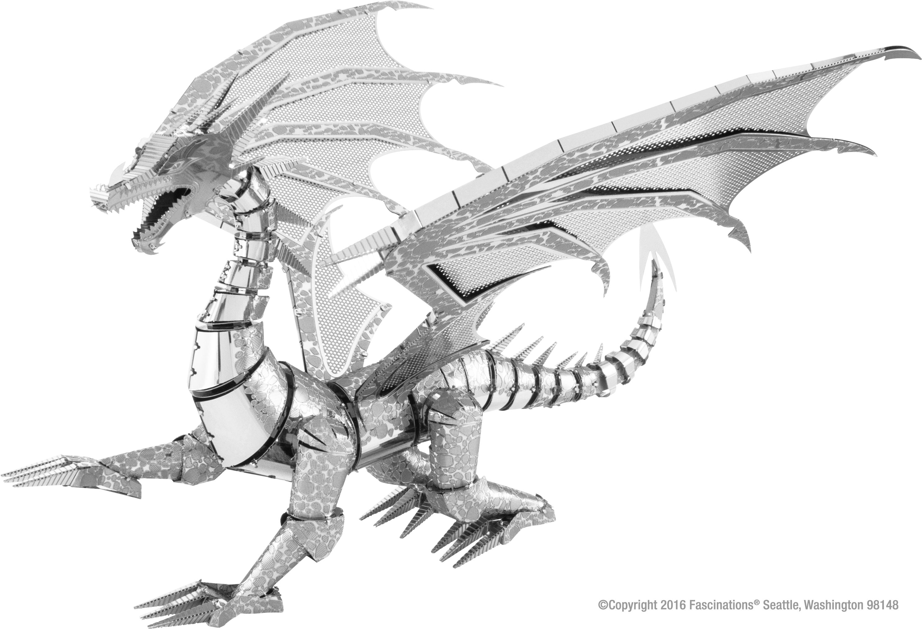 Metal Earth Silver Dragon