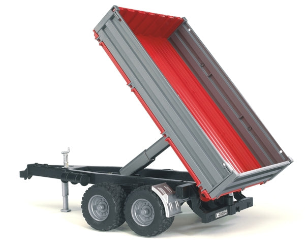 Bruder 02019 Dumping Trailer with Grey Sides
