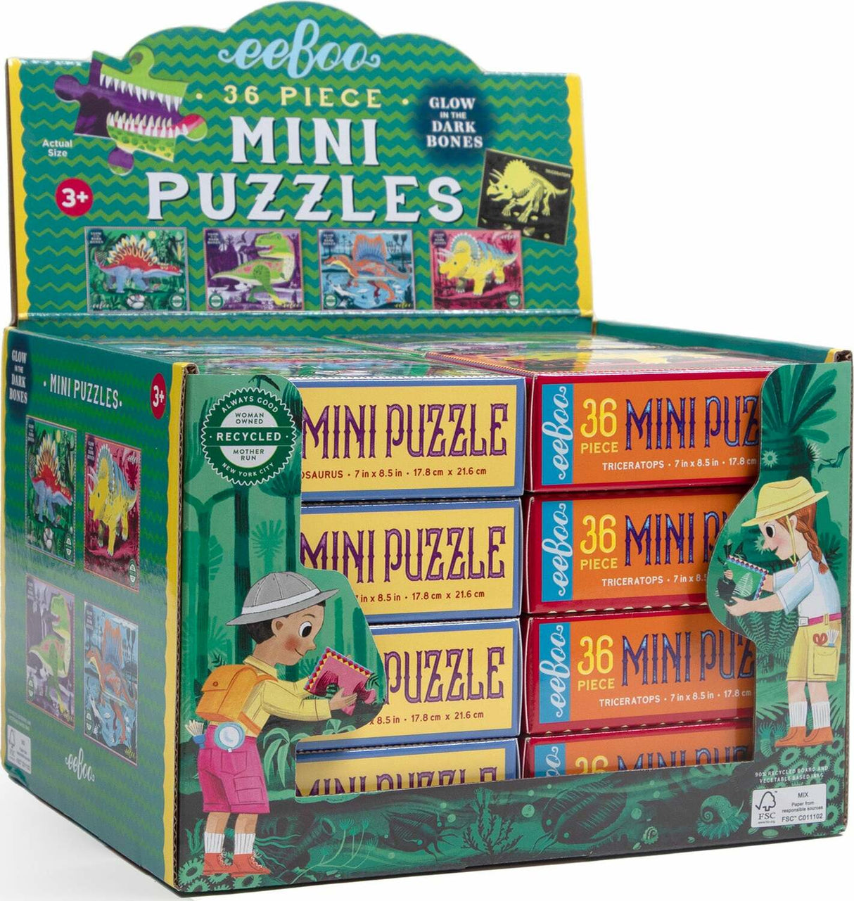 Mini Dinosaur Puzzle Asst - Default