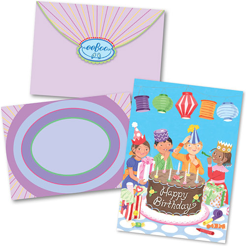 Happy Birthday Lanterns Card