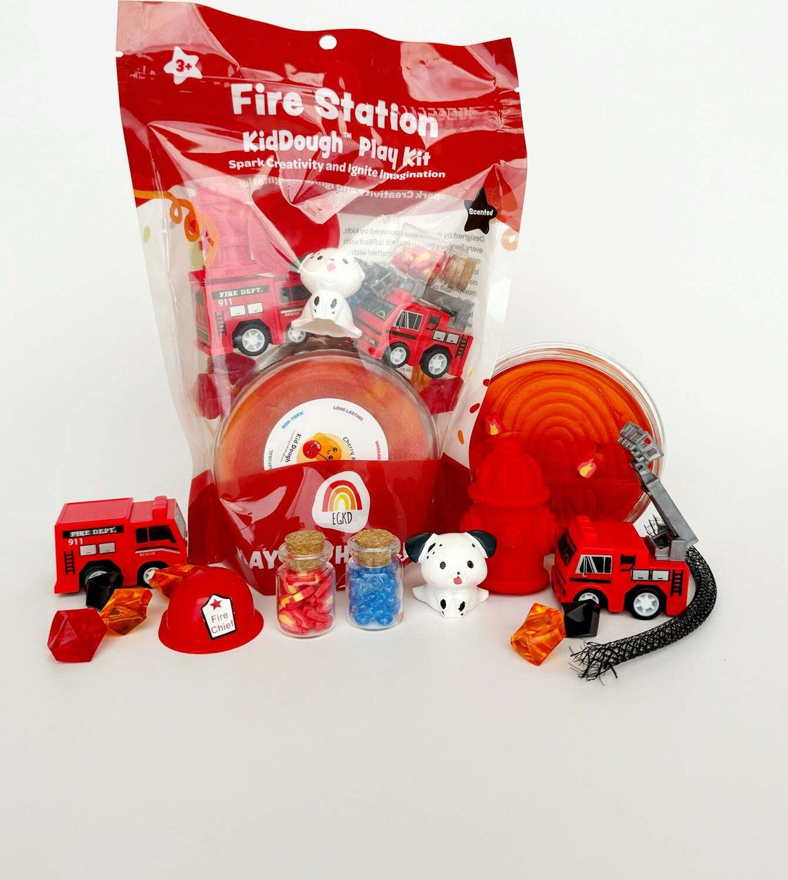 KidDough Play Kit - Fire Station