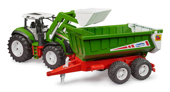 Roadmax Tractor w/ Frontloader & Tipping Trailer