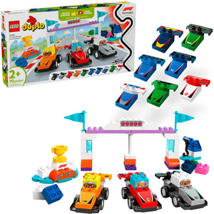 DUPLO F1 Team Race Cars & Drivers