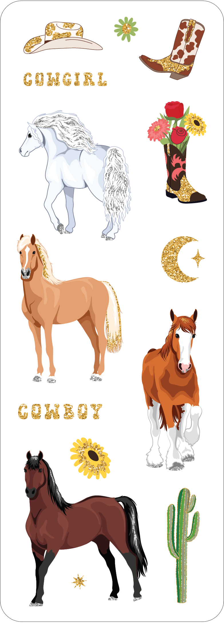 Horses Sticker Set