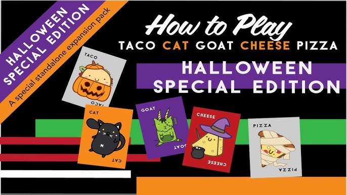 Halloween Taco Cat Goat Cheese Pizza