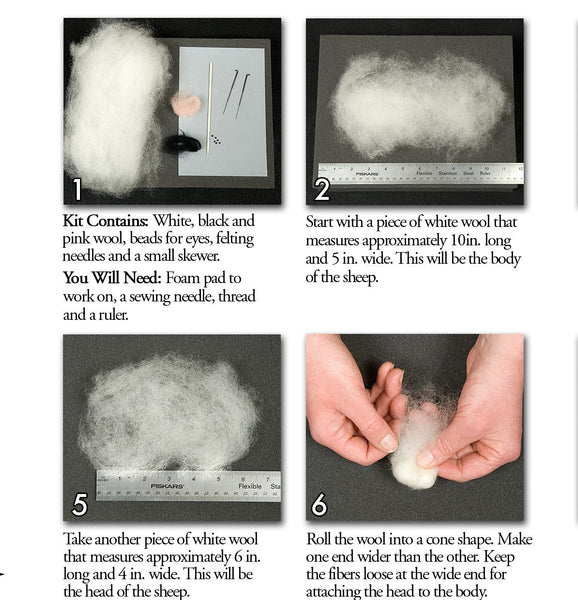 Needle Felting Kit - Sheep