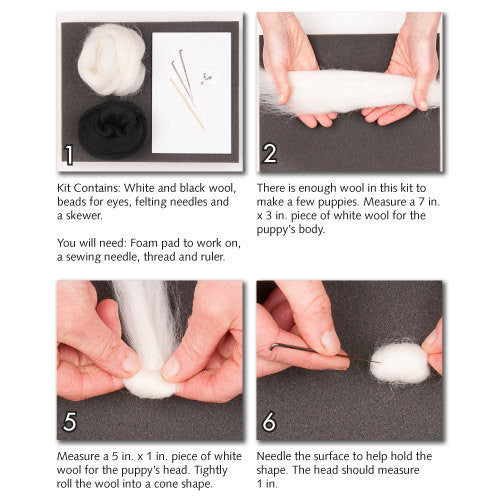 Needle Felting Kit - Puppies
