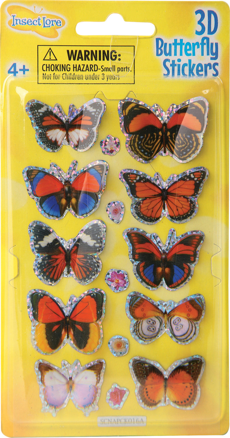 3D Butterfly Stickers