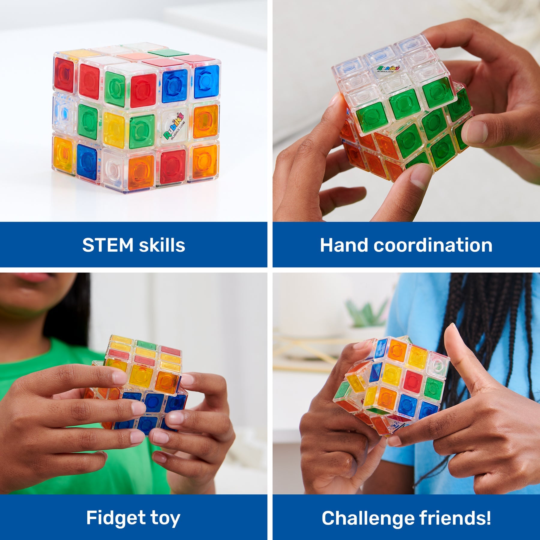 Rubiks 3x3 Crystal Cube